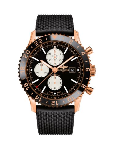 Breitling Chronoliner Kırmızı Altın / Siyah / Kauçuk 46mm, referans R2431212.BE83.256S