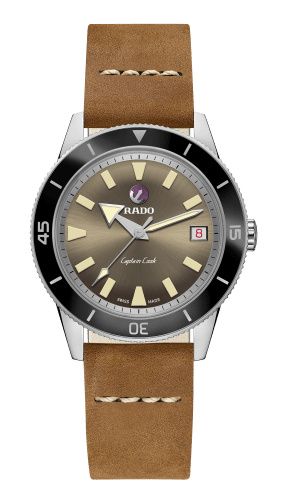 Rado HyperChrome Captain Cook 37 Kahverengi / Calf 37.3mm, referans R32500315