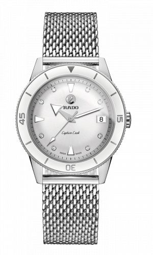 Rado HyperChrome Captain Cook 37 Beyaz / Mesh 37.3mm, referans R32500703