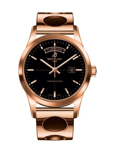 Breitling Transocean Day &amp; Date Red Gold / Black / Racer 43mm, reference R4531012/BB70/220R