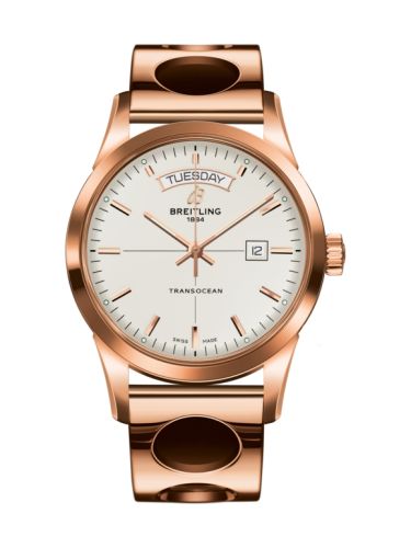 Breitling Transocean Day &amp; Date Red Gold / Silver / Racer 43mm, reference R4531012/G752/220R