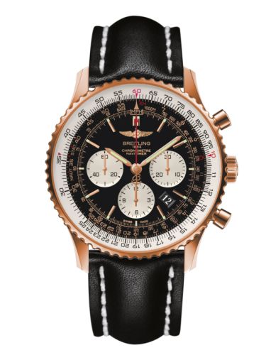 Breitling Navitimer 01 46 Kırmızı Altın / Siyah / Calf, referans RB012721.BD10.441X