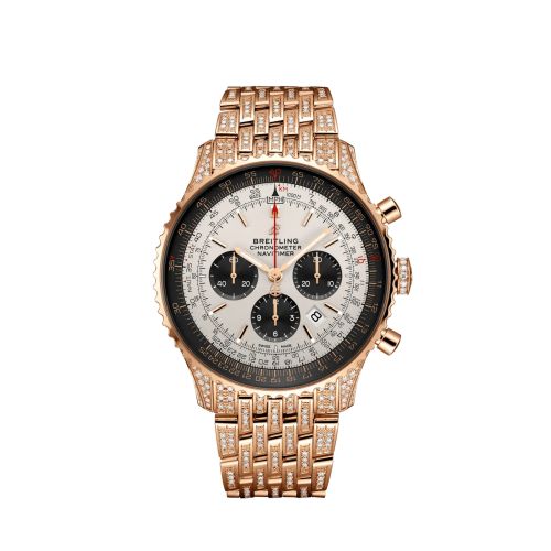 Breitling Navitimer 01 46 Kırmızı Altın / Elmasworks, referans RB0127721G1T1