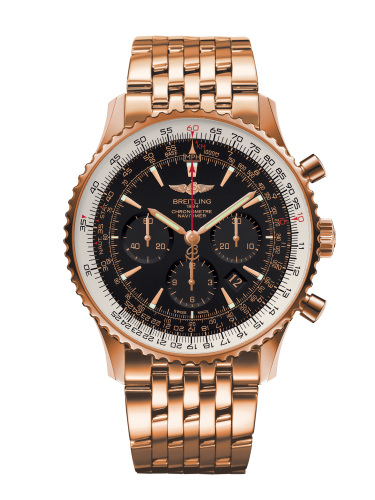 Breitling Navitimer 01 46 Kırmızı Altın / Siyah / Bilezik, referans RB0127E6/BF16/443R