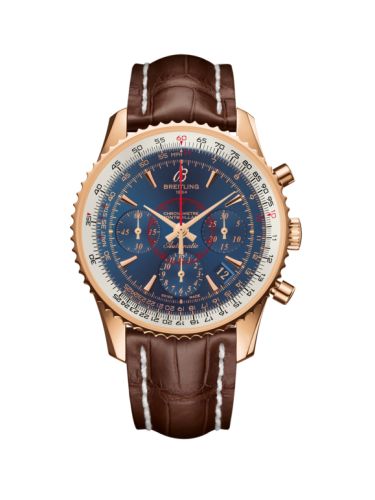 Breitling Montbrillant 01 Kırmızı Altın / Aurora Mavi / Croco 40mm, referans RB013012.C896.724P