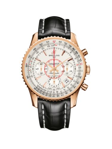Breitling Montbrillant 01 Kırmızı Altın / Mercury Gümüş / Croco 40mm, referans RB013012.G710.728P