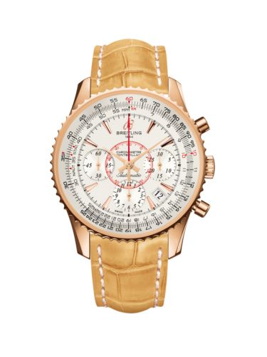 Breitling Montbrillant 01 Kırmızı Altın / Mercury Gümüş / Croco 40mm, referans RB013012.G710.730P
