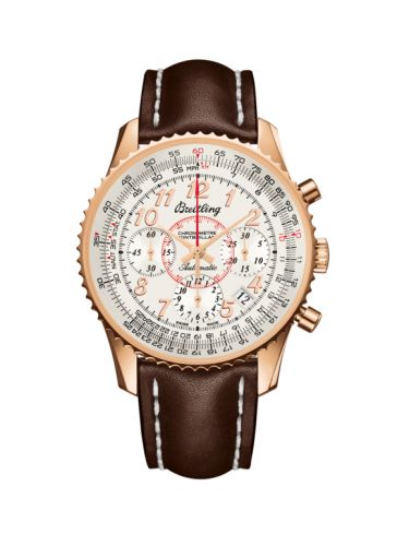 Breitling Montbrillant 01 Red Gold / Mercury Silver / Calf 40mm, reference RB013012.G736.431X