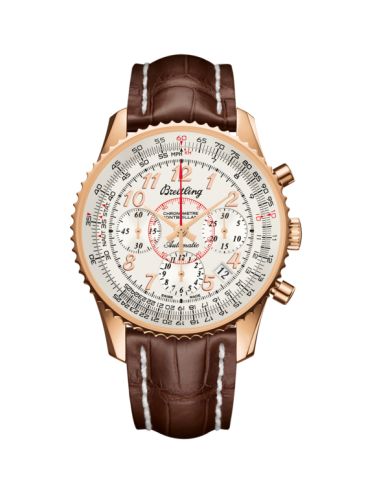 Breitling Montbrillant 01 Kırmızı Altın / Mercury Gümüş / Croco 40mm, referans RB013012.G736.724P