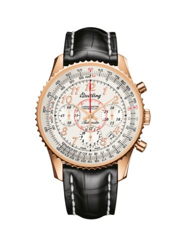 Breitling Montbrillant 01 Kırmızı Altın / Mercury Gümüş / Croco 40mm, referans RB013012.G736.728P