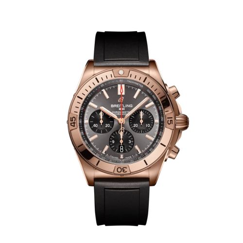 Breitling Chronomat B01 42 Kırmızı Altın / Anthracite / Kauçuk, referans RB0134101B1S1