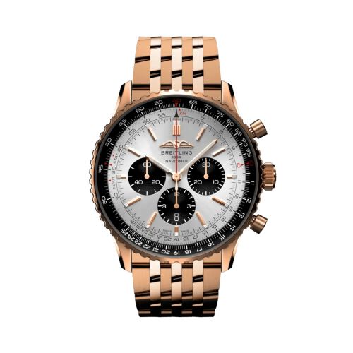Breitling Navitimer B01 Chronograph 46 Kırmızı Altın / Gümüş, referans RB0137241G1R1