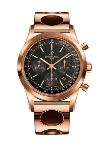 Breitling Transocean Chronograph Red Gold / Black / Air Racer 43mm, reference RB015212.BB16.220R
