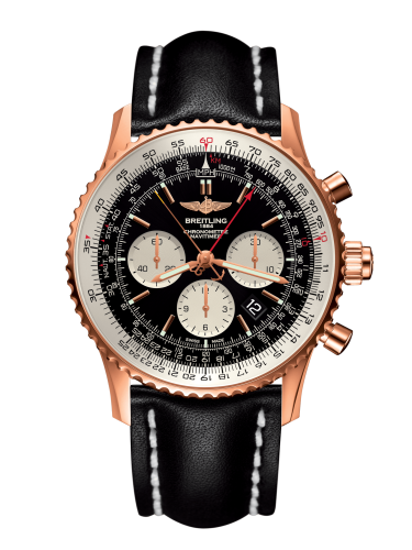 Breitling Navitimer Rattrapante Kırmızı Altın / Siyah / Calf / Pin 45mm, referans RB031121/BG11/441X/R20BA.1