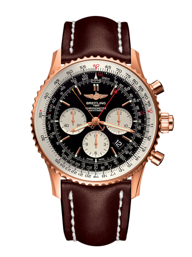 Breitling Navitimer Rattrapante Kırmızı Altın / Siyah / Calf / Pin 45mm, referans RB031121/BG11/443X/R20BA.1