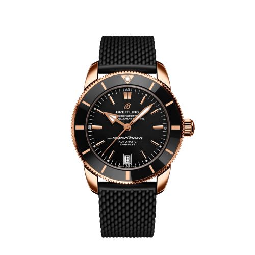 Breitling Superocean Heritage II 42 Kırmızı Altın / Siyah / Siyah / Kauçuk, referans RB2010121B1S1