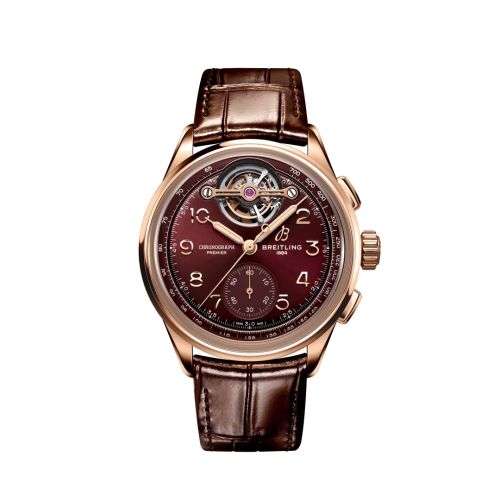 Breitling Premier Heritage B21 Chronograph Tourbillon Kırmızı Altın / Kırmızı / Japan, referans RB21202A1K1P1