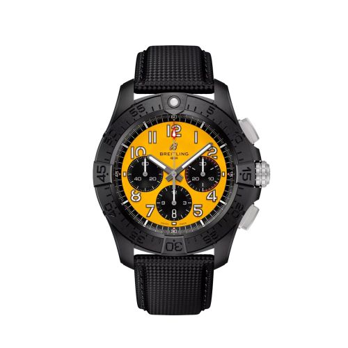 Breitling Avenger B01 Chronograph 44 Gece Mission / Yellow / Strap, reference SB0147101I1X2