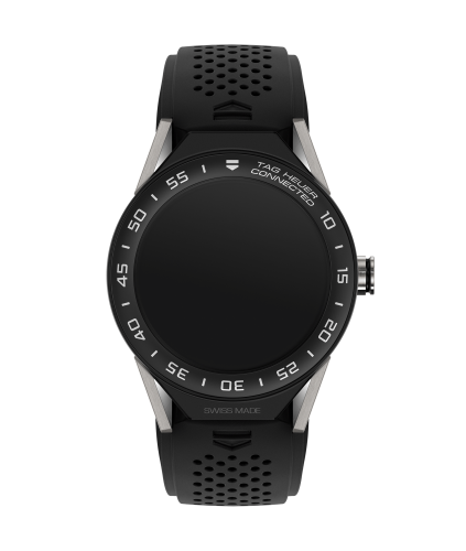 TAG Heuer Carrera Connected Modular 45 Titanyum / Seramik / Siyah Kauçuk, referans SBF8A8001.11FT6076