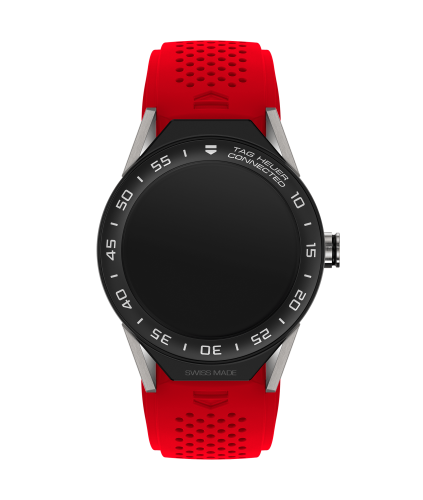 TAG Heuer Carrera Connected Modular 45 Titanyum / Seramik / Kırmızı Kauçuk, referans SBF8A8001.11FT6080