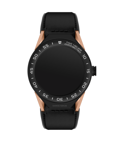TAG Heuer Carrera Connected Modular 45 Black Titanium / Rose Gold / Ceramic / Black Calf, reference SBF8A8013.32FT6079