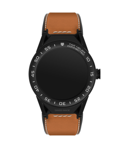 Carrera Connected Modular 45 Siyah Titanyum / Seramik / Kahverengi Leather