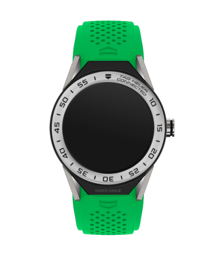 TAG Heuer Carrera Connected Modular 45 Titanium / Stainless Steel / Green Rubber, reference SBF8A8014.11FT6083
