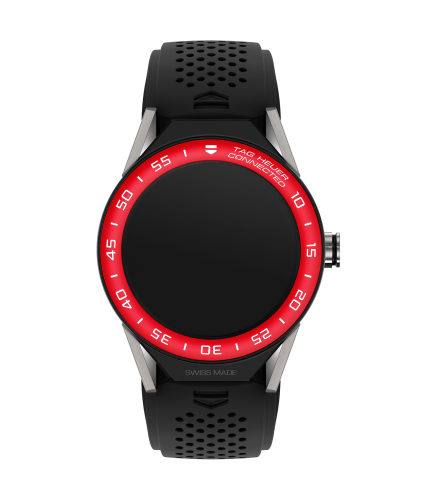 TAG Heuer Carrera Connected Modular 45 Titanium / Red Aluminum / Black Rubber, reference SBF8A8015.11FT6076