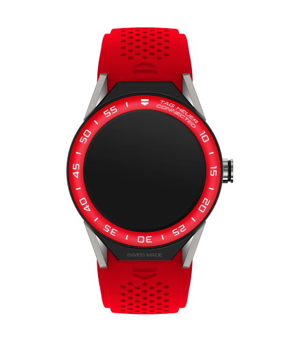 TAG Heuer Carrera Connected Modular 45 Titanium / Red Aluminum / Red Rubber, reference SBF8A8015.11FT6080