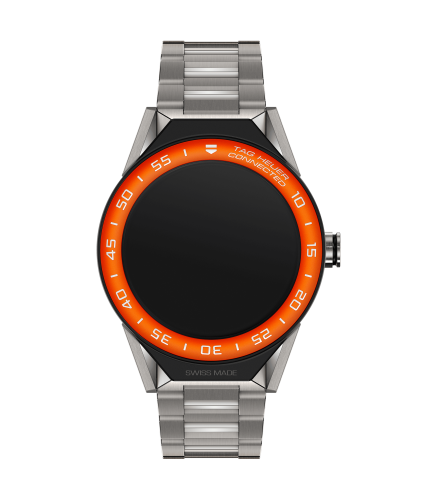TAG Heuer Carrera Connected Modular 45 Titanium / Orange Aluminum / Bracelet, reference SBF8A8016.10BF0608
