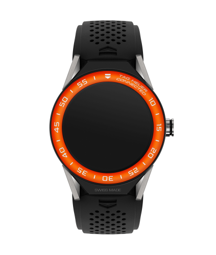 TAG Heuer Carrera Connected Modular 45 Titanium / Orange Aluminum / Black Rubber, reference SBF8A8016.11FT6076