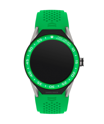 TAG Heuer Carrera Connected Modular 45 Titanium / Green Aluminum / Green Rubber, reference SBF8A8018.11FT6083
