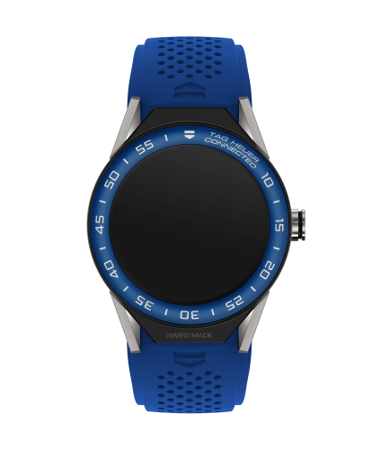 TAG Heuer Carrera Connected Modular 45 Titanium / Blue Ceramic / Electric Blue Rubber, reference SBF8A8019.11FT6118