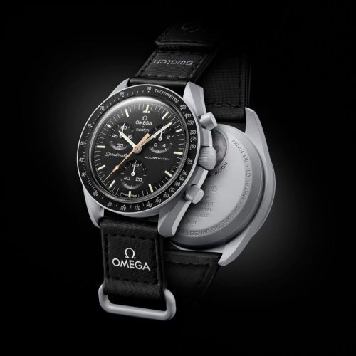 MoonSwatch Mission to the Moon Moonshine Altın Snow Flake 42 mm