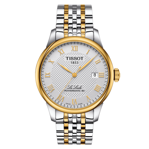 Tissot Le Locle Powermatic 80 39.3 Paslanmaz Çelik - Sarı Altın / Gümüş / Bilezik, referans T006.407.22.033.01