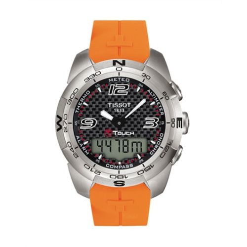 T-Touch Expert Turuncu Kauçuk Carbon 43.6 mm