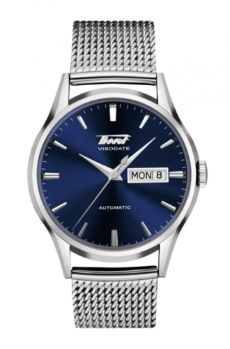 Tissot Visodate Automatic Paslanmaz Çelik / Mavi / Milanese 39.3mm, referans T019.430.11.041.00