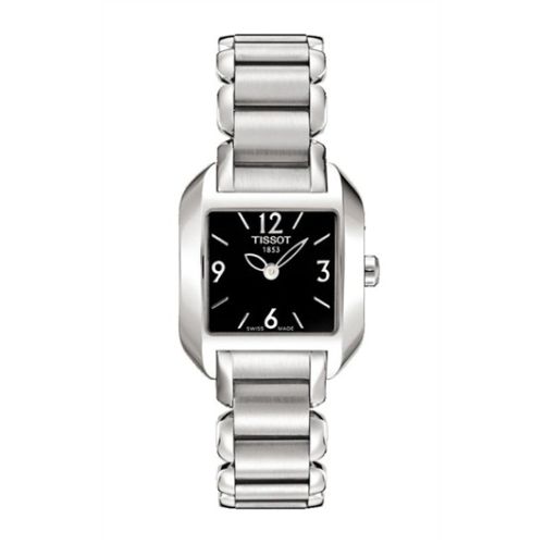 T-Wave Square Quartz 23.6 Paslanmaz Çelik /  Siyah / Bilezik