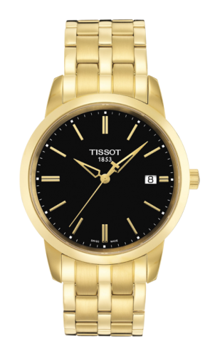 Tissot Dream Quartz 38 Sarı Altın PVD / Siyah / Bilezik, referans T033.410.33.051.01