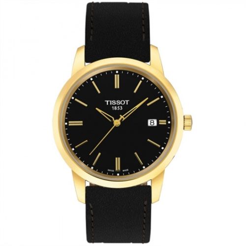 Tissot Dream Quartz 38 Sarı Altın PVD / Siyah / Kayış, referans T033.410.36.051.01