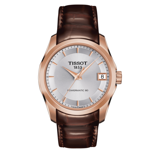 Couturier Powermatic 80 32 Pembe Altın PVD / Gümüş / Kayış