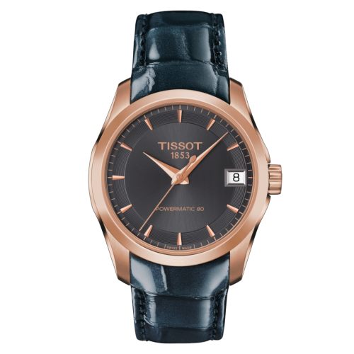 Couturier Powermatic 80 32 Pembe Altın PVD / Gri / Kayış