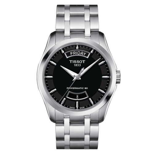 Tissot Couturier Powermatic 80 39 Paslanmaz Çelik / Siyah / Bilezik, referans T035.407.11.051.01