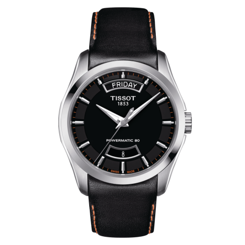 Couturier Powermatic 80 39 Paslanmaz Çelik / Siyah / Kayış