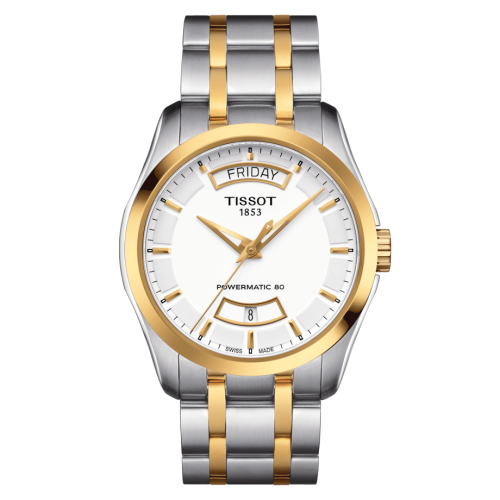 Couturier Powermatic 80 39 Paslanmaz Çelik / Sarı Altın PVD / Beyaz / Bilezik