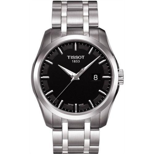 Couturier Quartz Paslanmaz Çelik / Siyah / Bilezik 39 mm