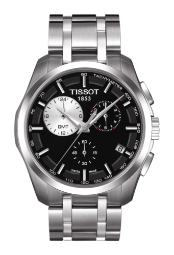 Tissot Couturier Quartz Chronograph GMT Gümüş-Eye, referans T035.439.11.051.00