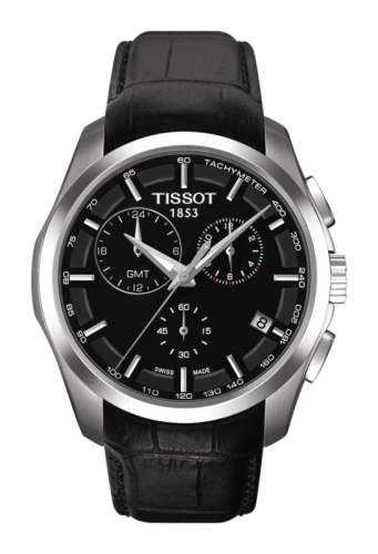 Tissot Couturier Quartz Chronograph GMT Siyah 41mm, referans T035.439.16.051.00