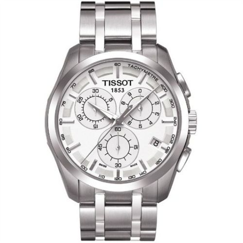 Tissot Couturier Quartz Chronograph Gümüş / Bilezik 41mm, referans T035.617.11.031.00