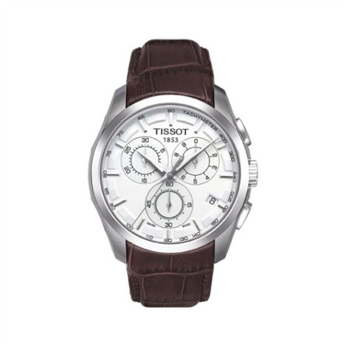 Tissot Couturier Quartz Chronograph Gümüş / Kayış 41mm, referans T035.617.16.031.00